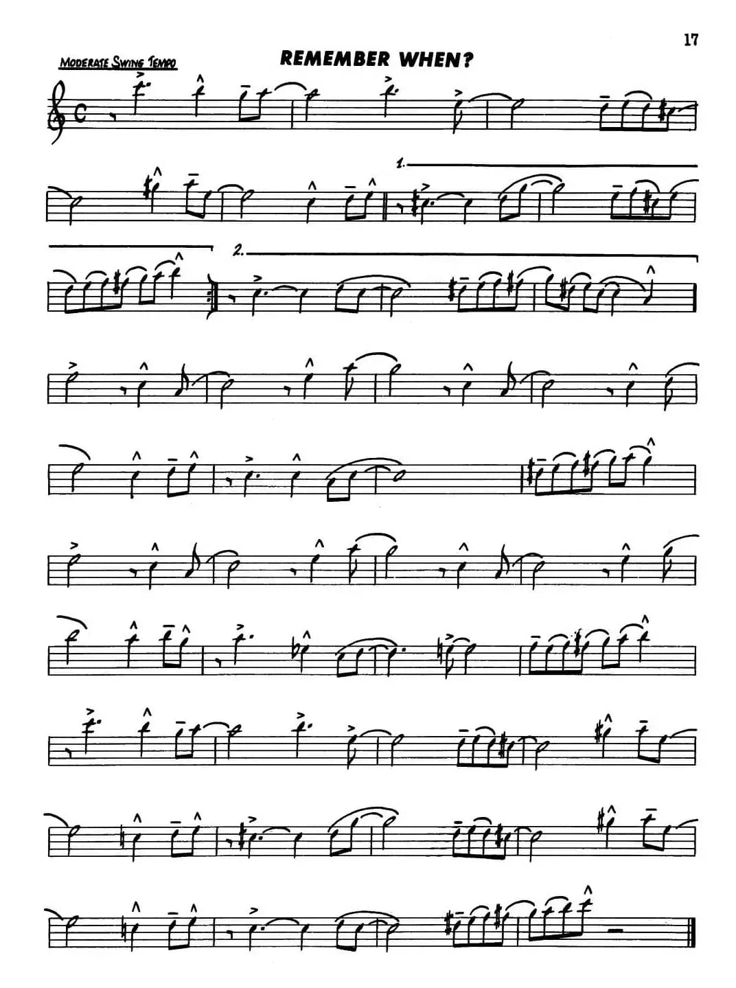 Basic Jazz Conception for saxophone（REMEMBER WHEH?）