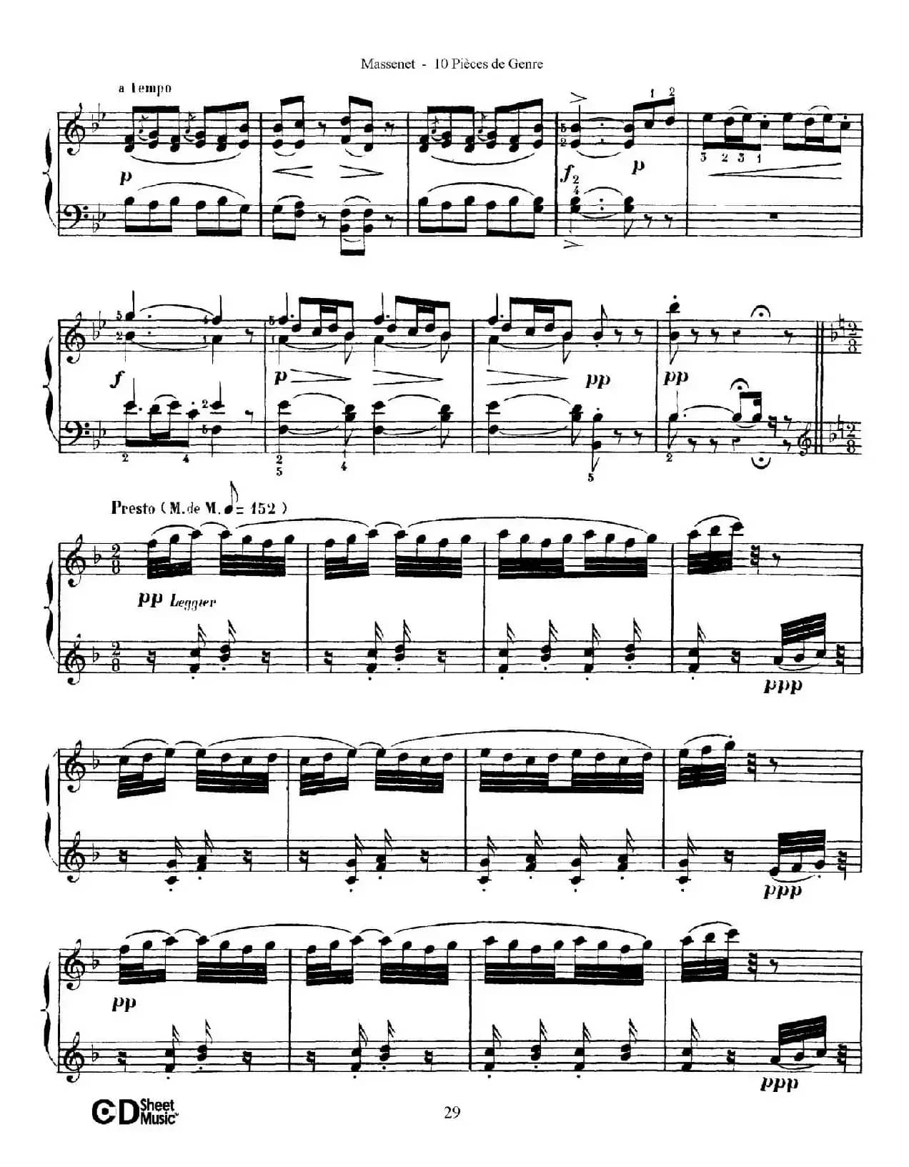 Dix Pièces de Genre Op.10(10首个性小品·Ⅷ)