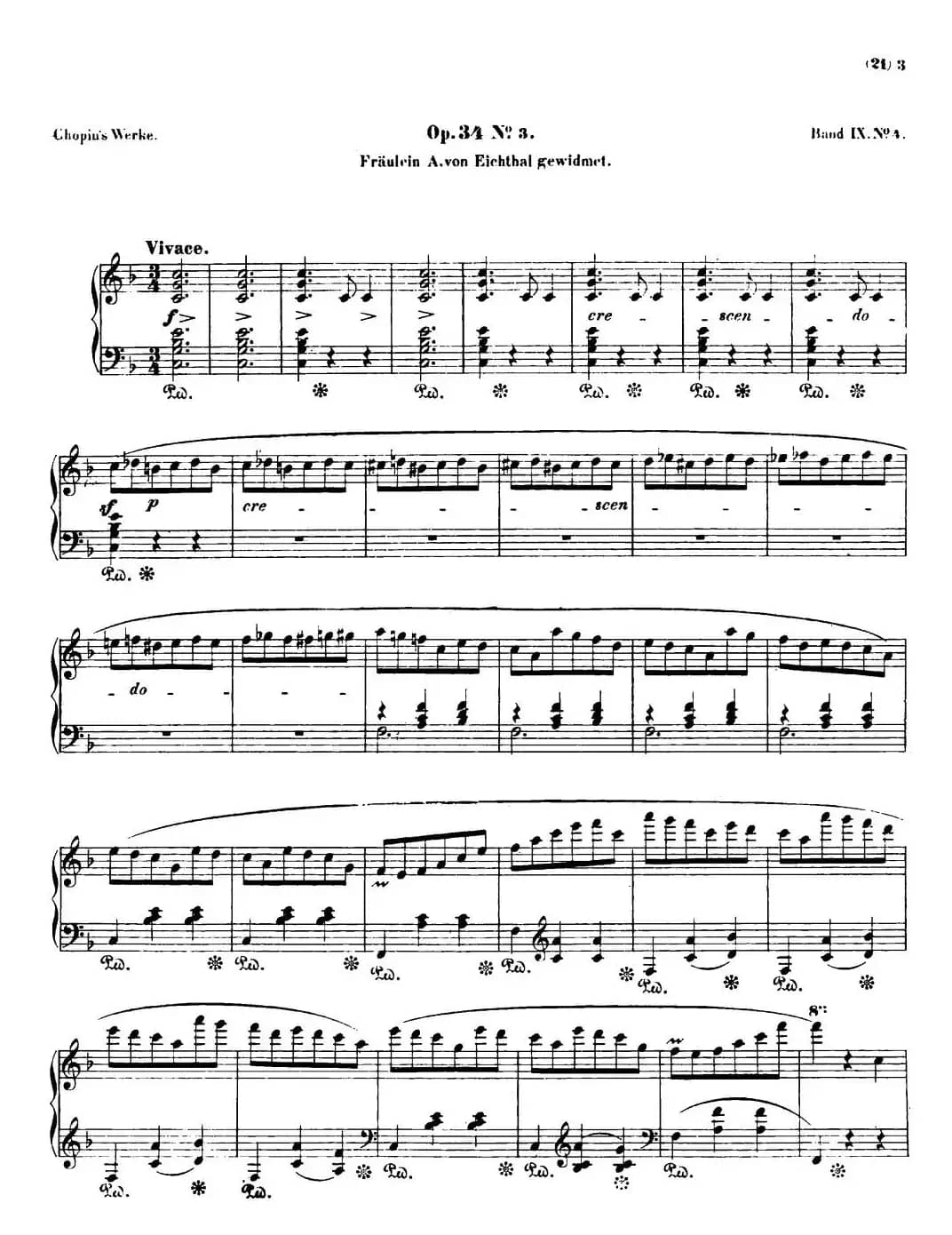 Valse brillante Op34 No3（F大调华丽圆舞曲Op.34-3）