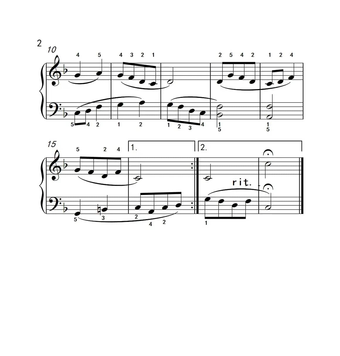 孟姜女（约翰·汤普森 成人钢琴教程 第二册）