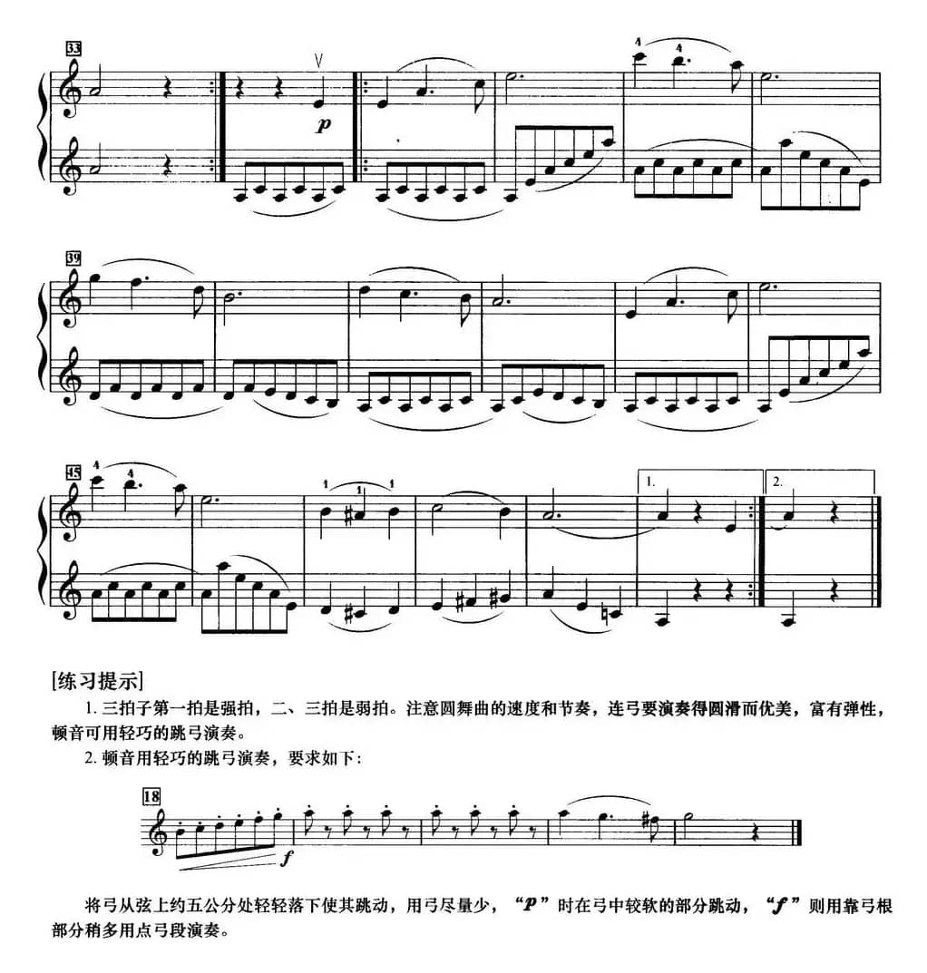 初级小提琴二重奏：多瑙河之细波