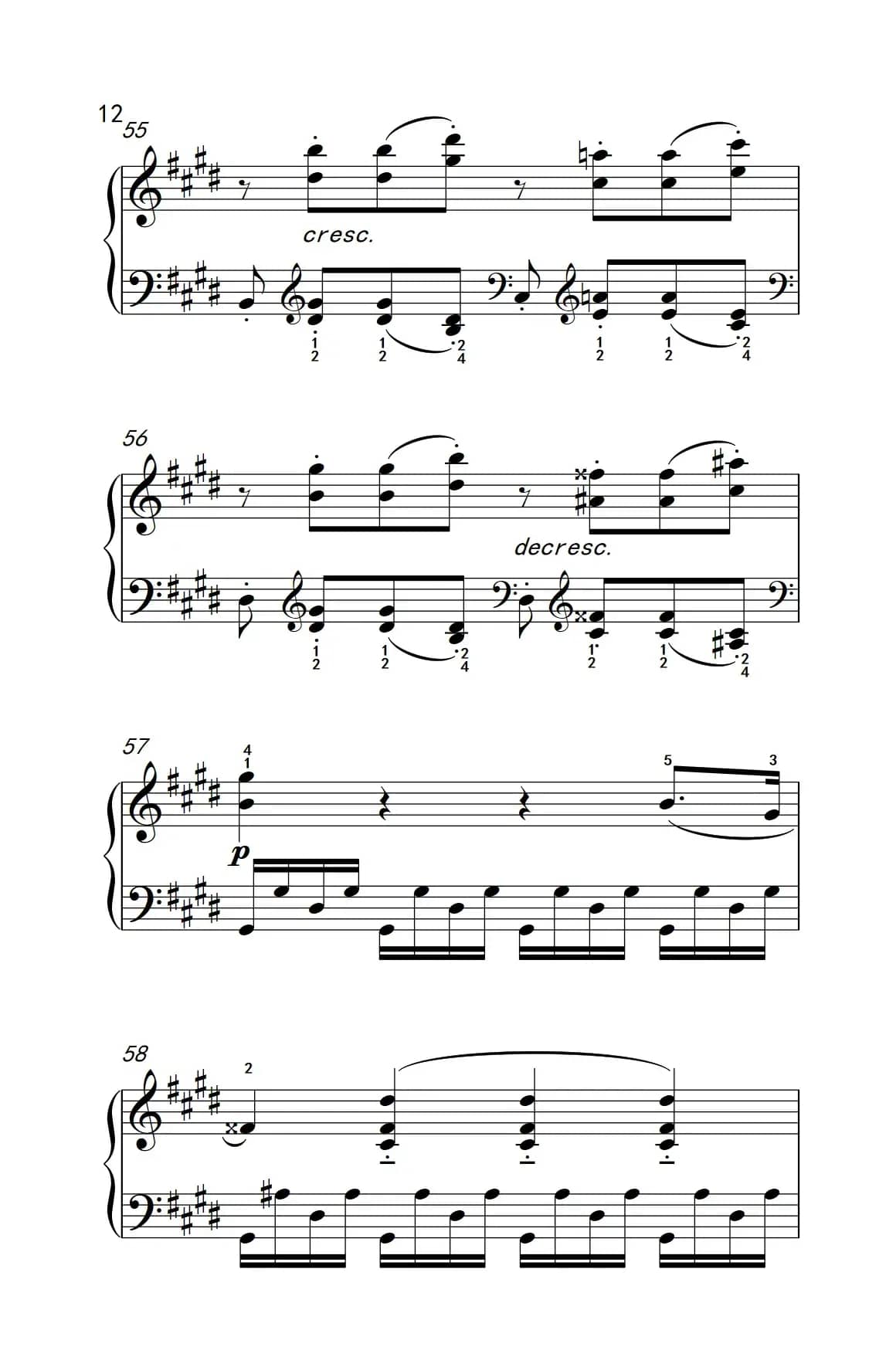 第十四号钢琴奏鸣曲（月光） 激动的急板