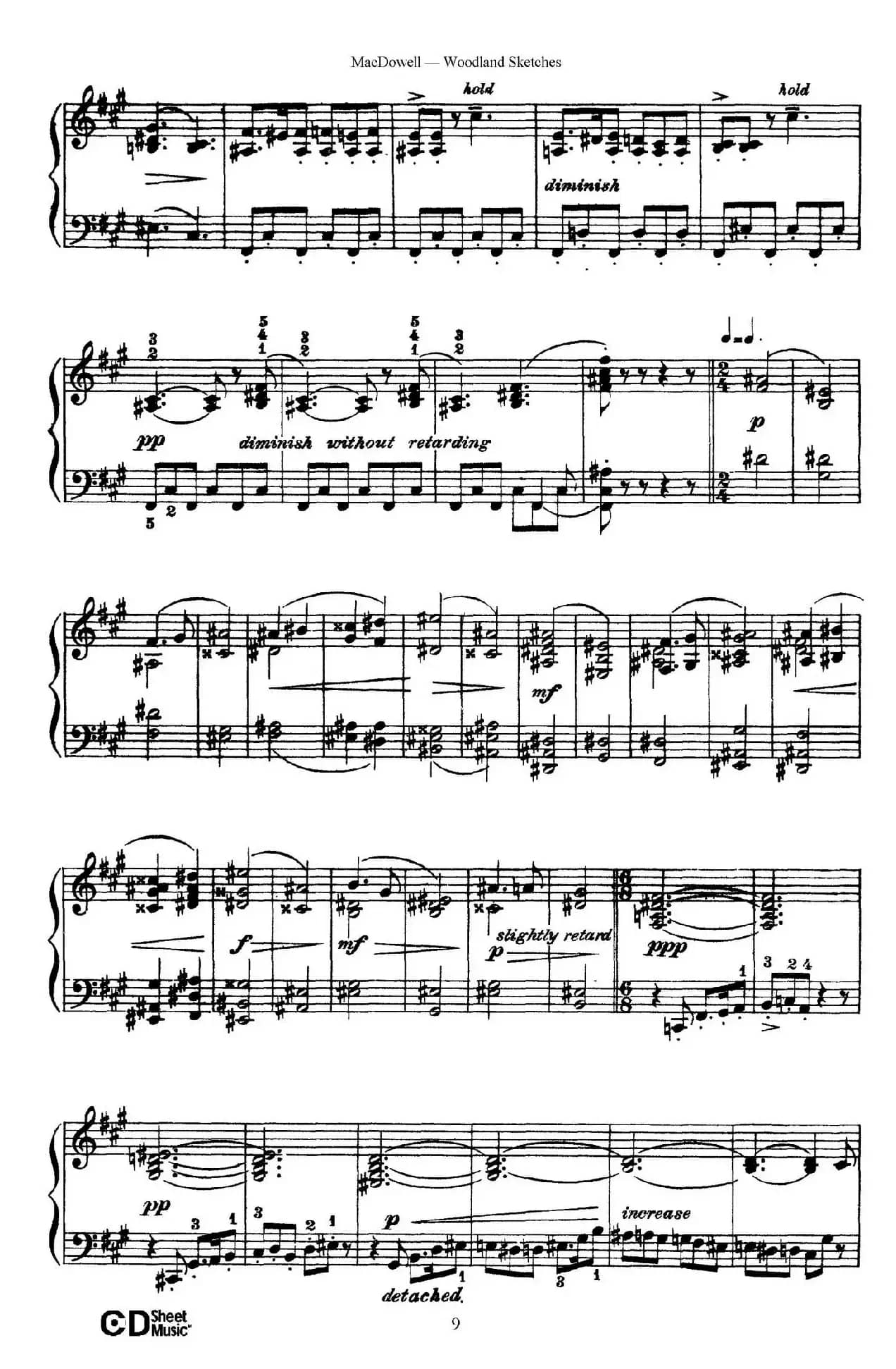 Woodland Sketches Op.51（森林素描·4）