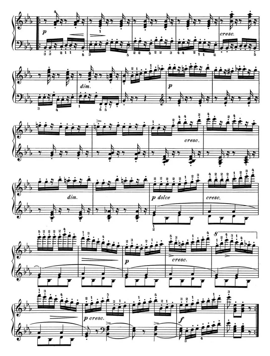 25首车尔尼Op.748练习曲（NO.16）