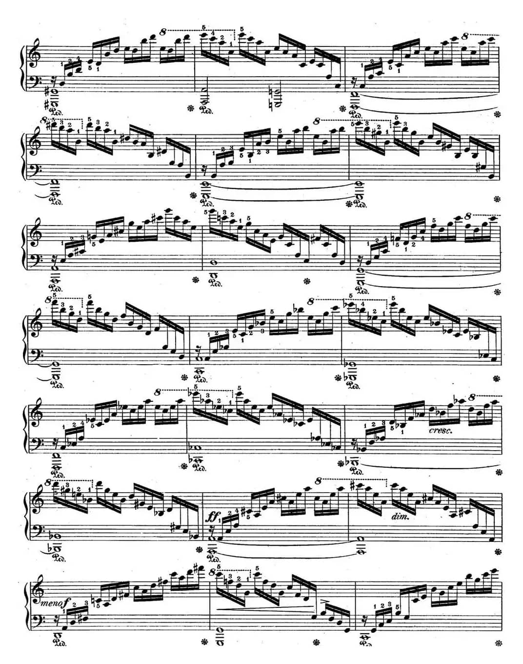 肖邦练习曲1 Op.10 No.1 C大调 C major