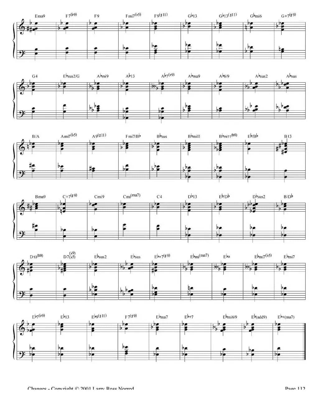 Changes（爵士乐和弦教材）（P101-125）