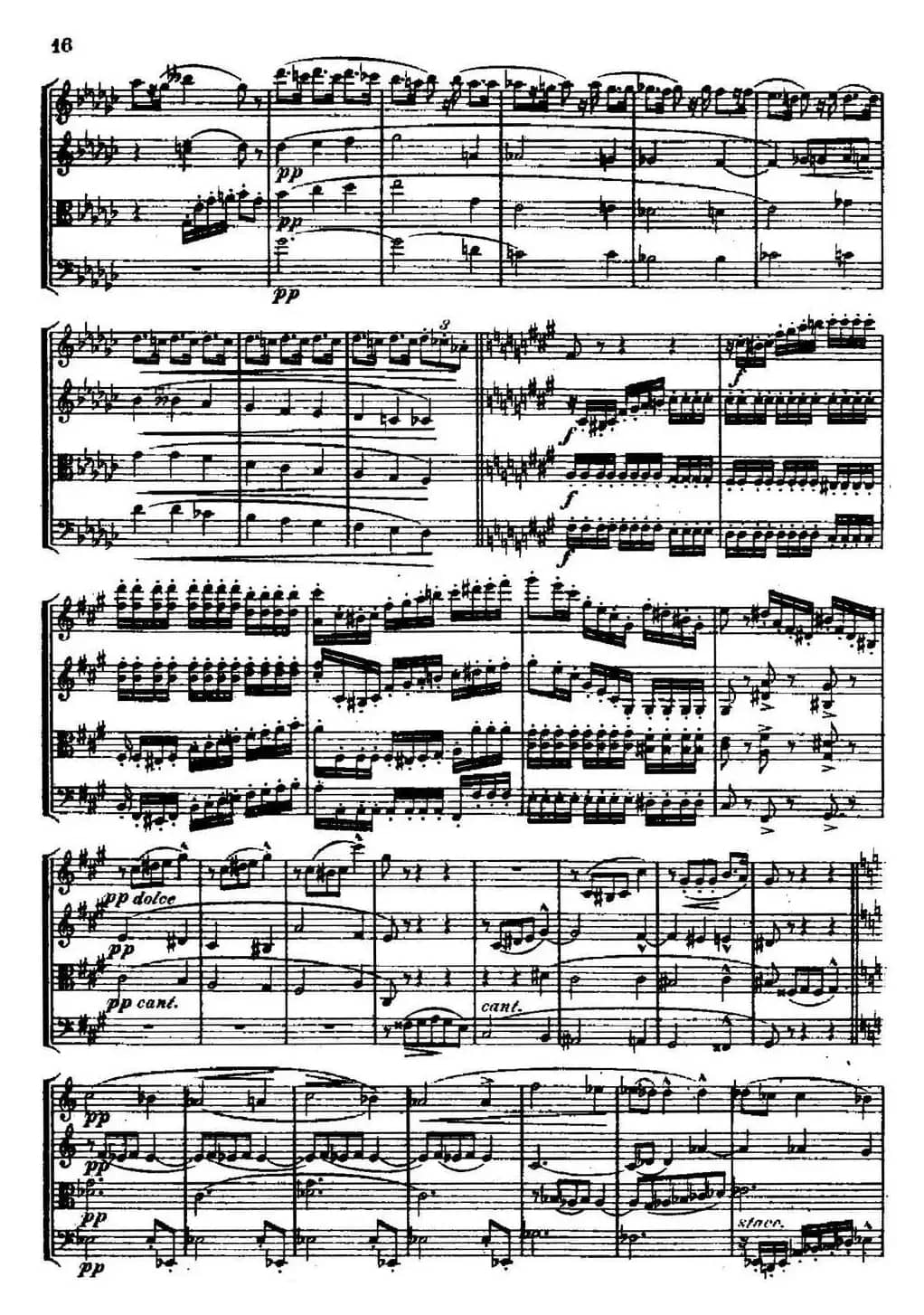 STREICHQUARTETT（E小调弦乐四重奏、II）