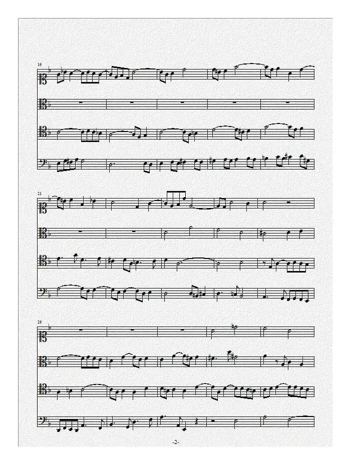 Contrapunctus 1（赋格的艺术）（弦乐四重奏）