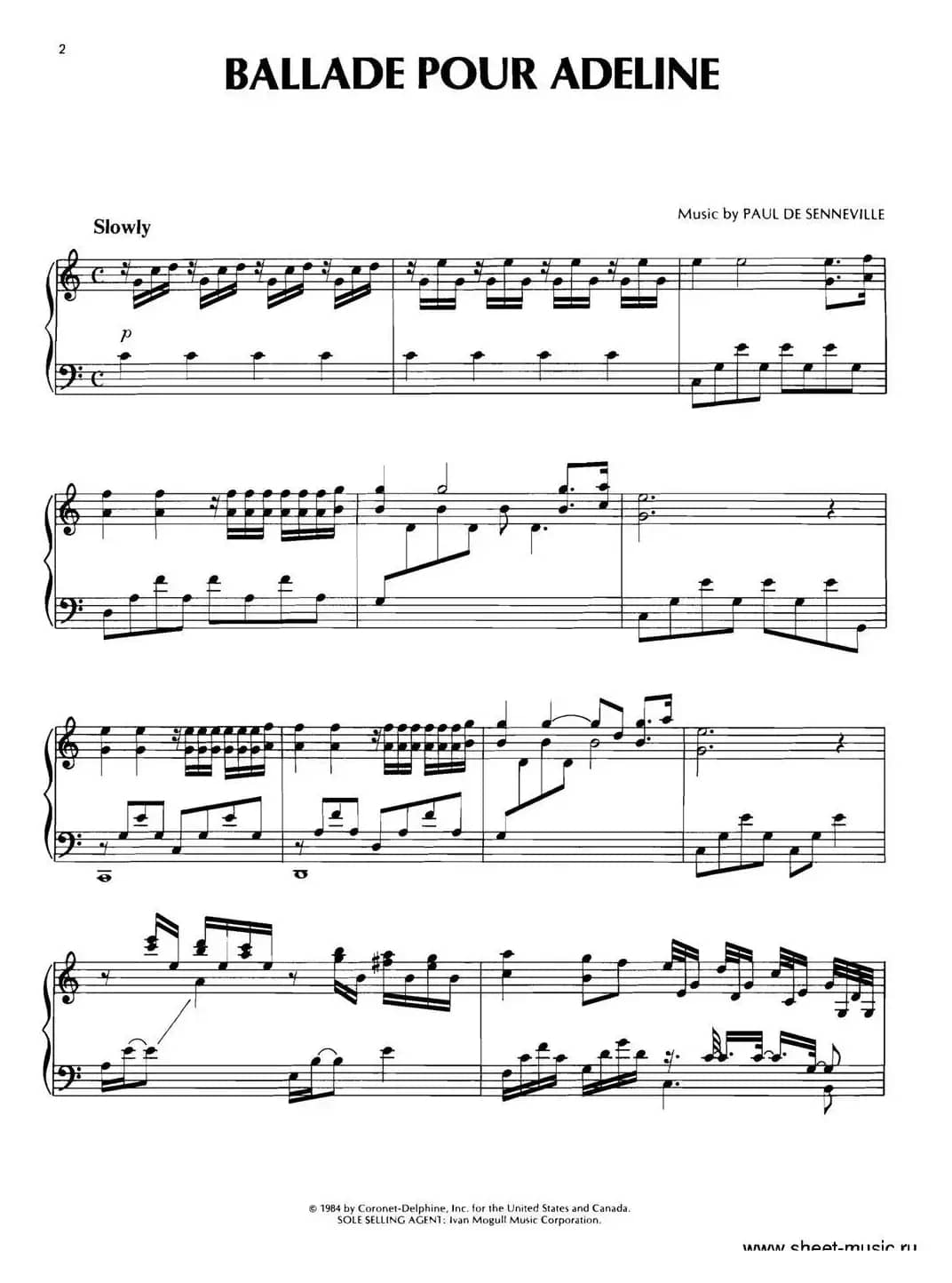 BALIADE POUR ADELINE