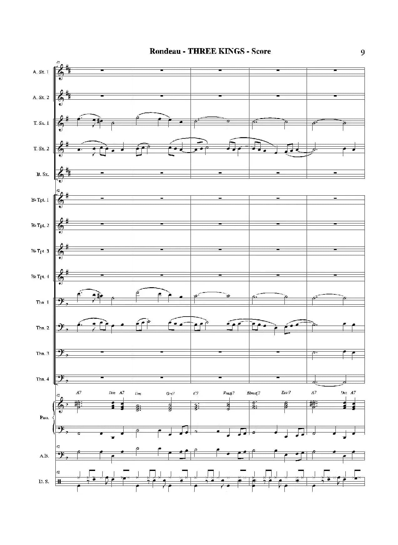 THREE KINGS（总谱）