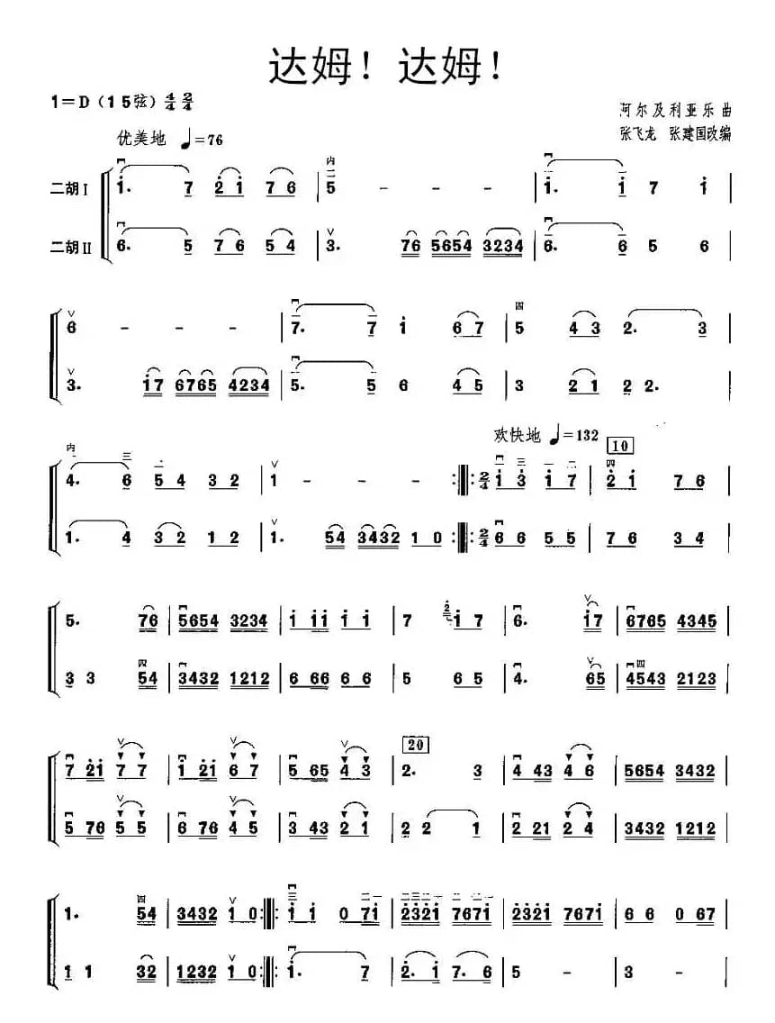 达姆！达姆！（二胡二重奏）