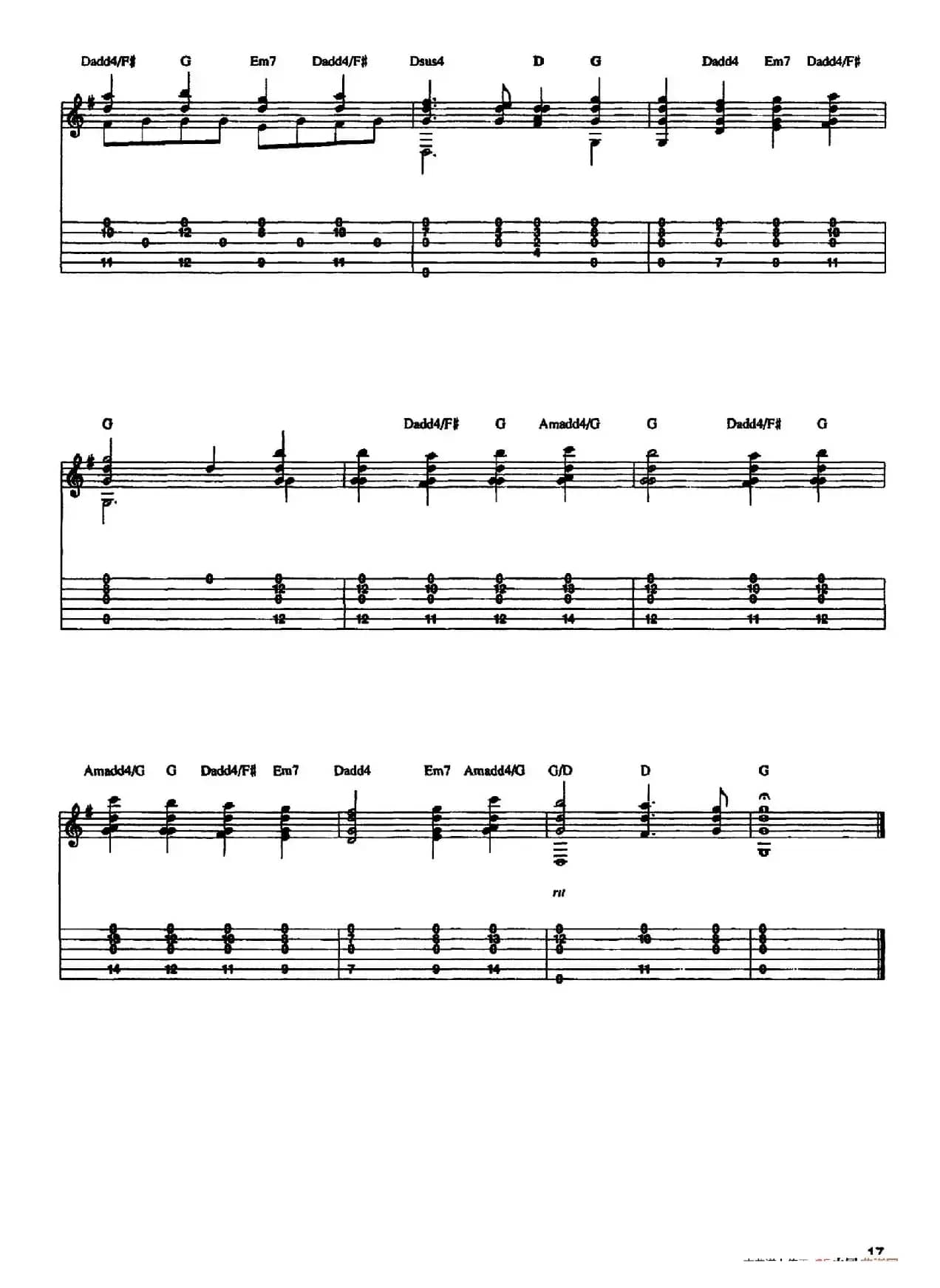 20首经典圣诞颂歌吉他乐谱（12）