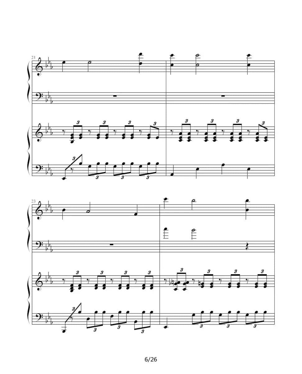 ココロの音（双钢琴）