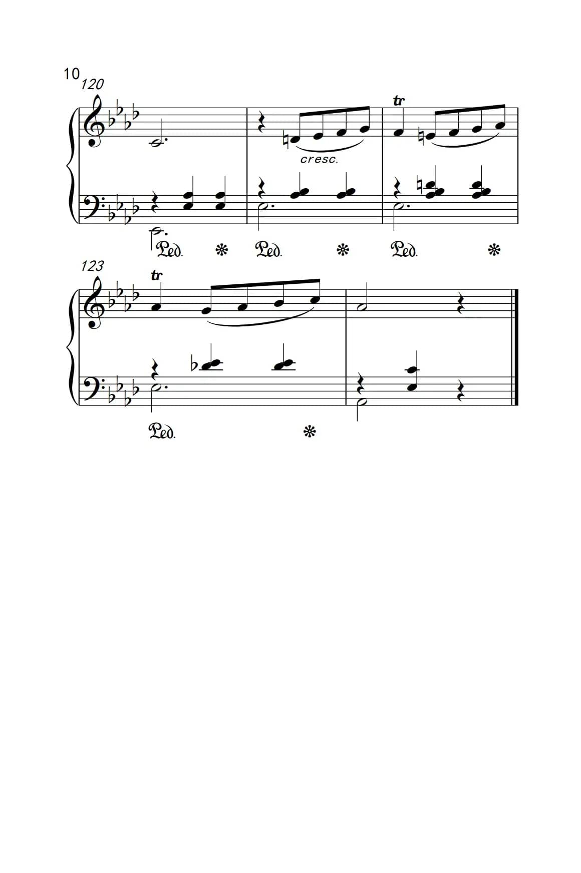 第七级2.圆舞曲 Opus posth.70 No.2（中央音乐学院 钢琴（业余）考级教程 7-9级）