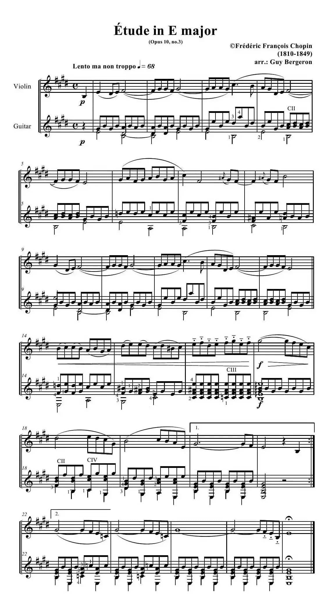 离別曲（violin-guitar 版本）