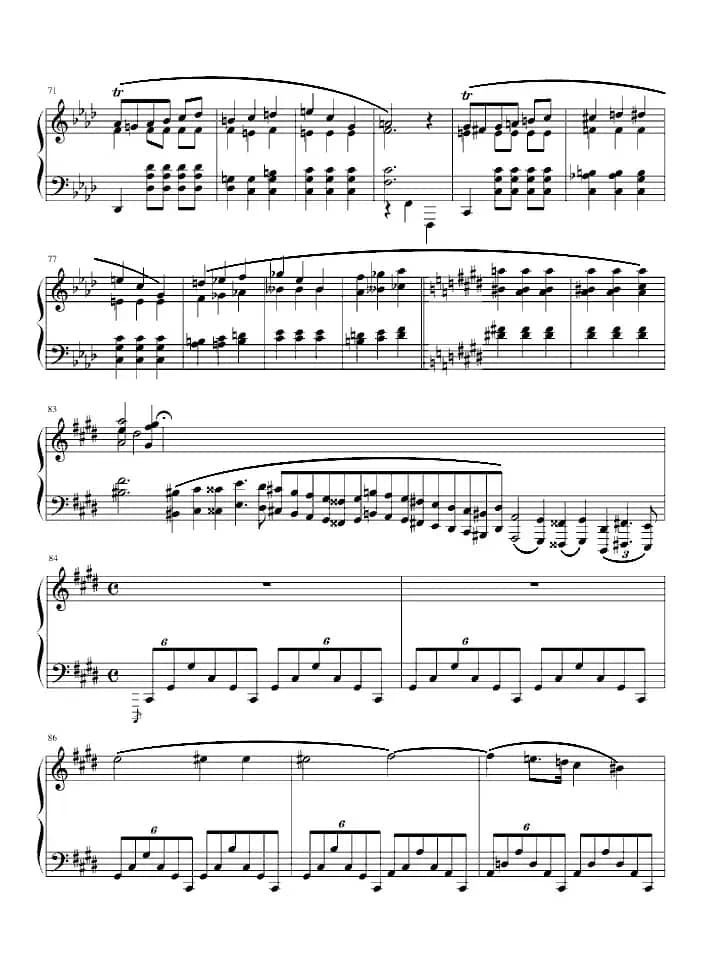 升c小调夜曲（星夜钢琴网版）