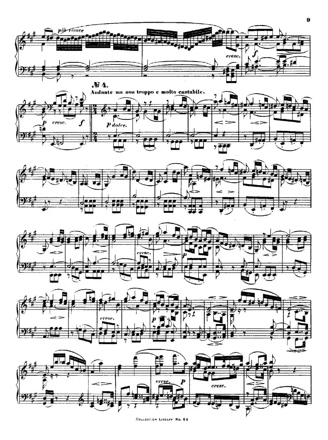 Quartet No.14(升c小调第十四弦乐四重奏钢琴版)