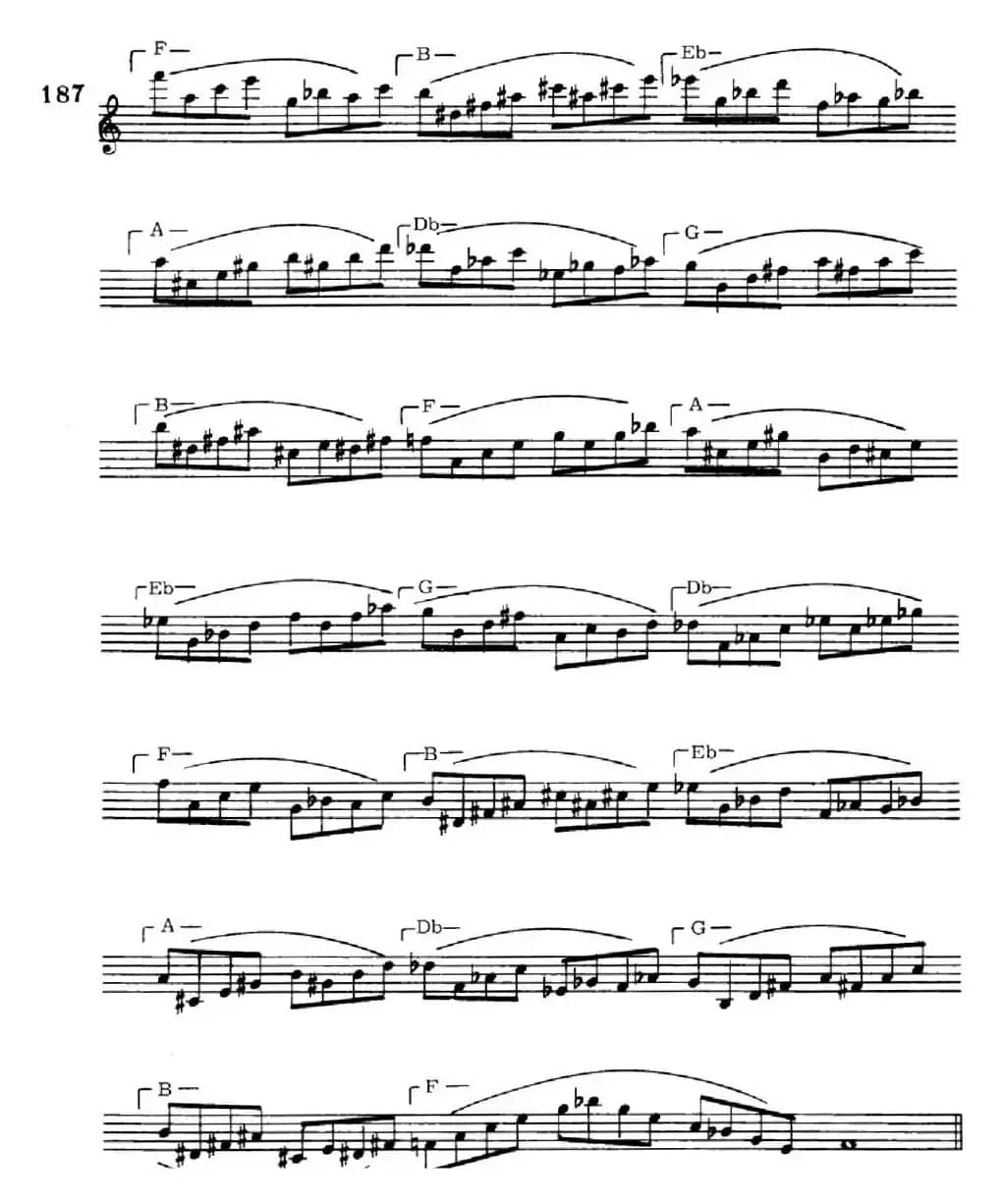 萨克斯演奏教程第六节（六音和弦-移调变奏）