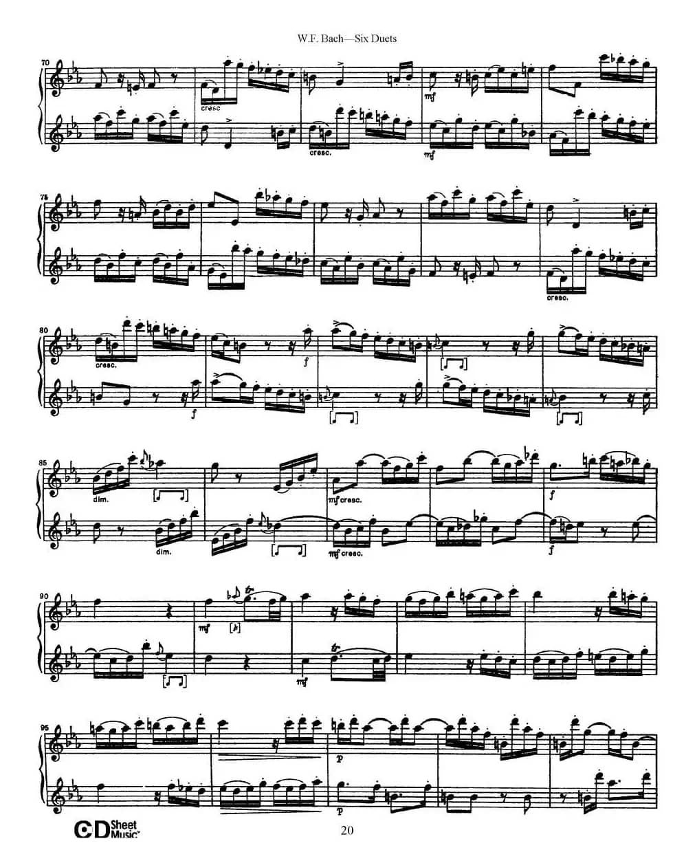 Six Duets（6首二重奏）（3）