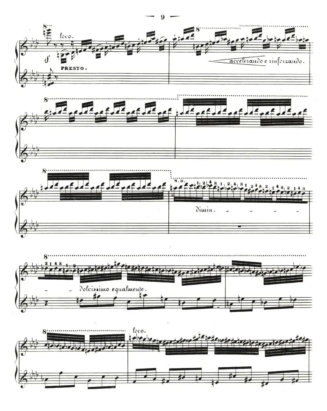 李斯特音乐会练习曲 S144（2 轻盈 f小调 S144 La leggierezza F minor）