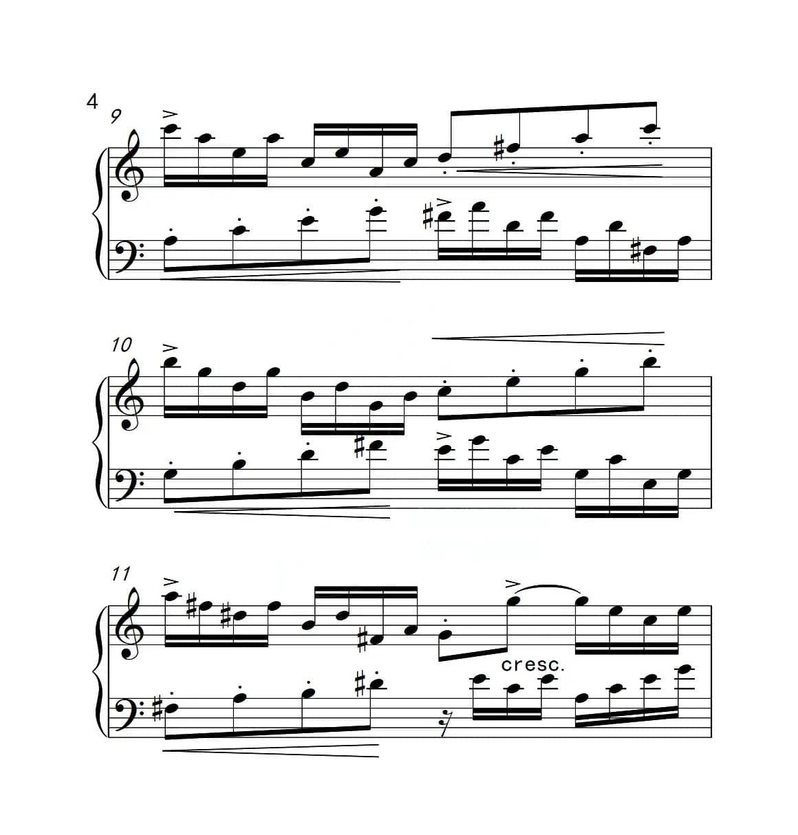 第六级B组 二部创意曲（中国音乐学院钢琴考级作品1~6级）