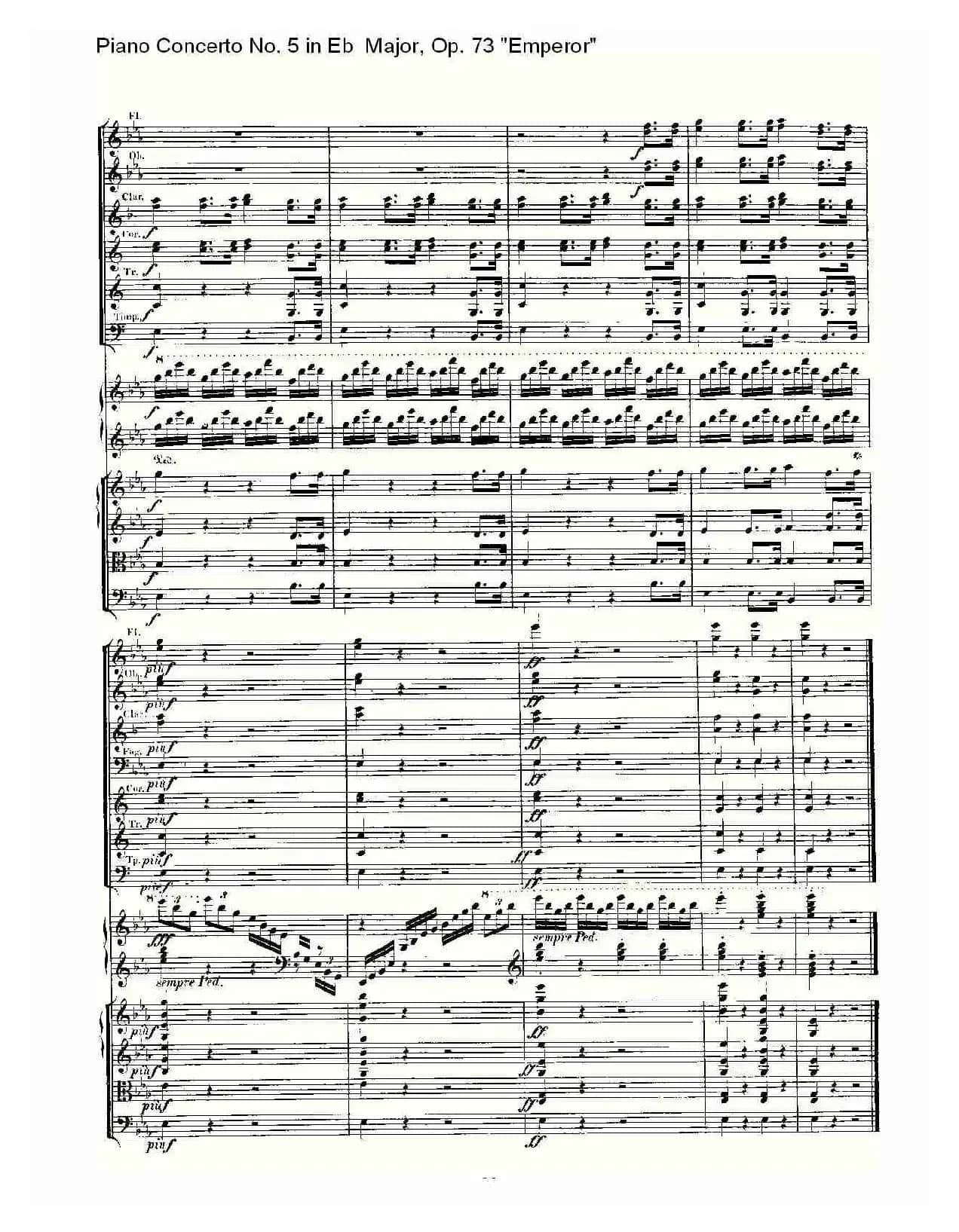 Eb大调钢琴第五协奏曲 Op.73“皇帝” 第一乐章（二）