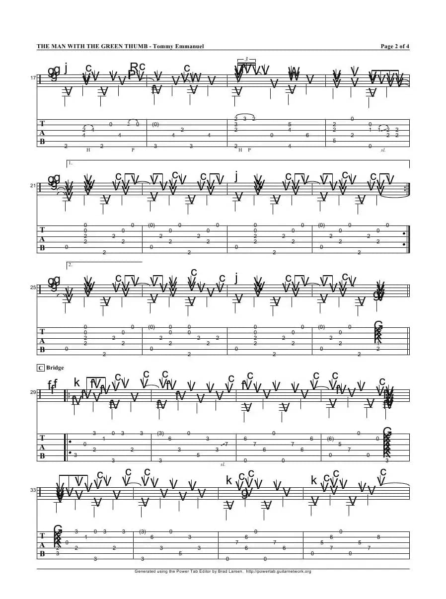 tommy emmanuel：the man with the green thumb version 2（指弹吉它）