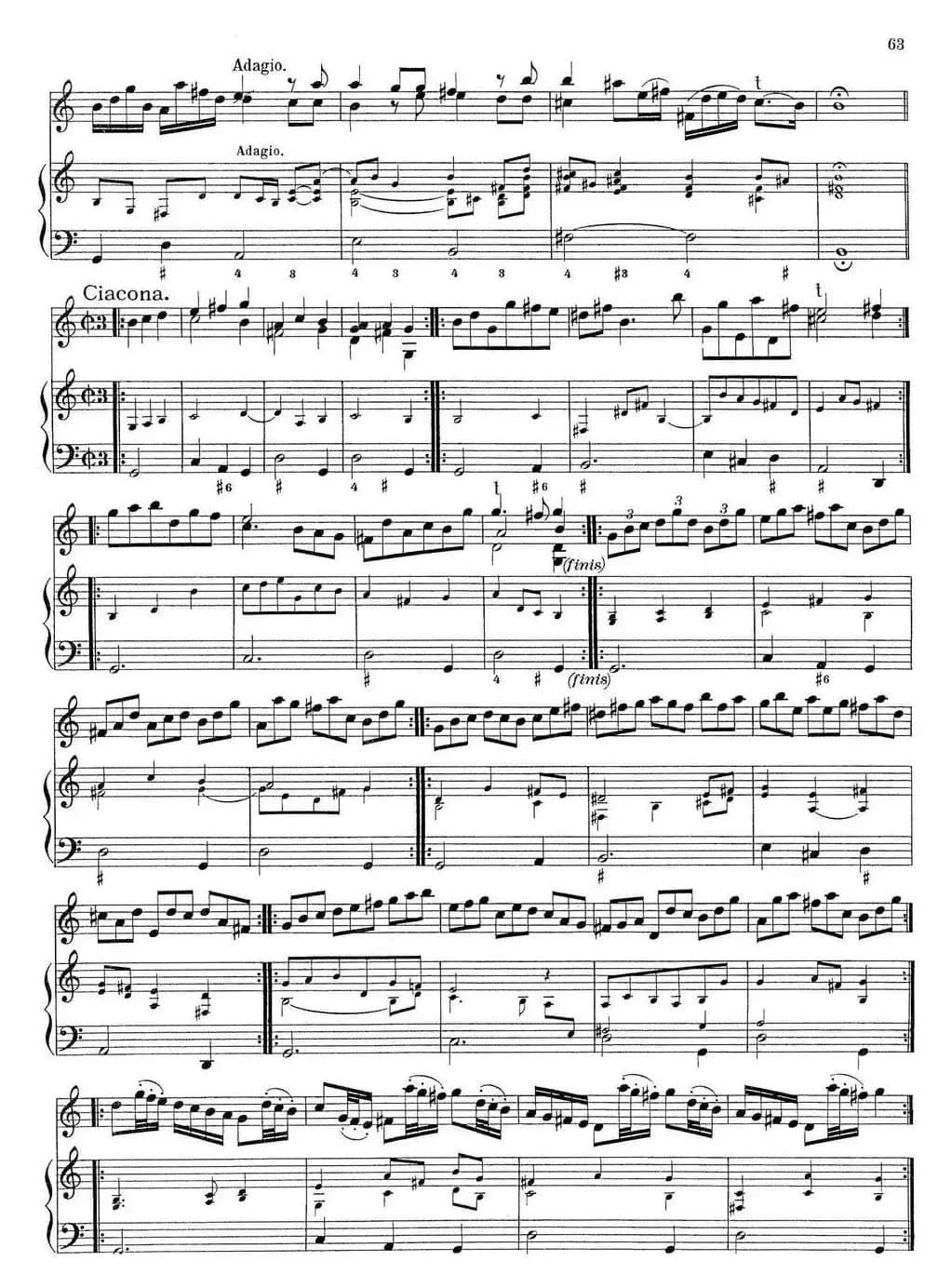 Biber Violin Sonata VII（小提琴+钢琴伴奏）