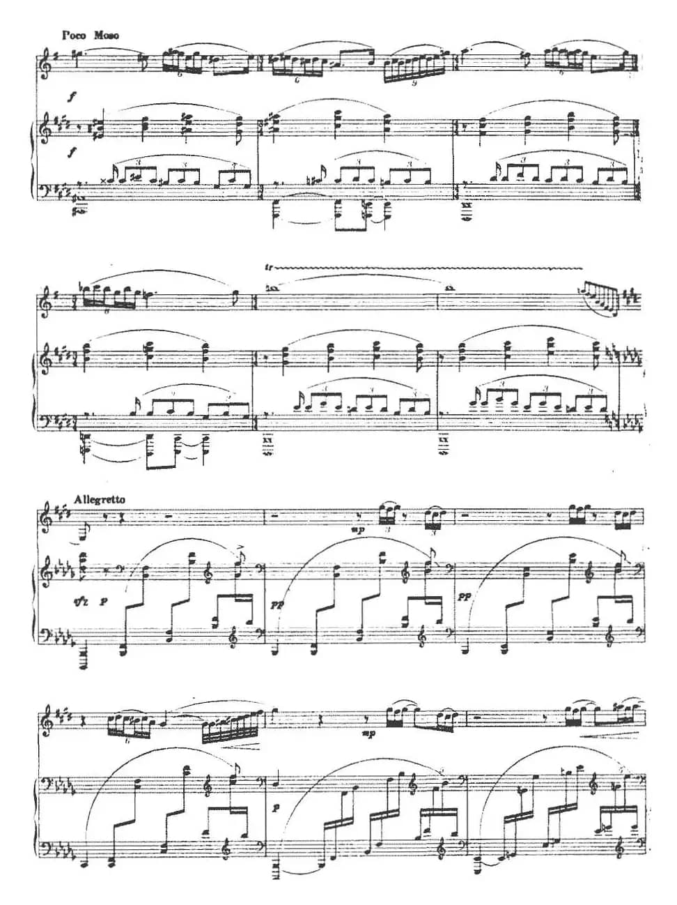 升f小调第一单簧管奏鸣曲（第三乐章、单簧管+钢琴伴奏）