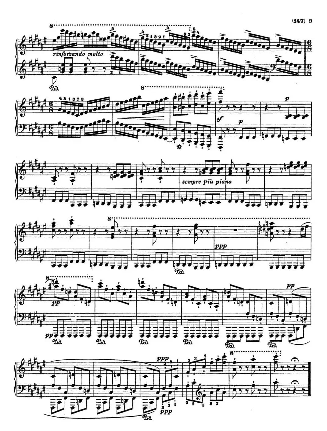 李斯特音乐会练习曲 S145（1 S145 森林的呼啸 Waldesrauschen）