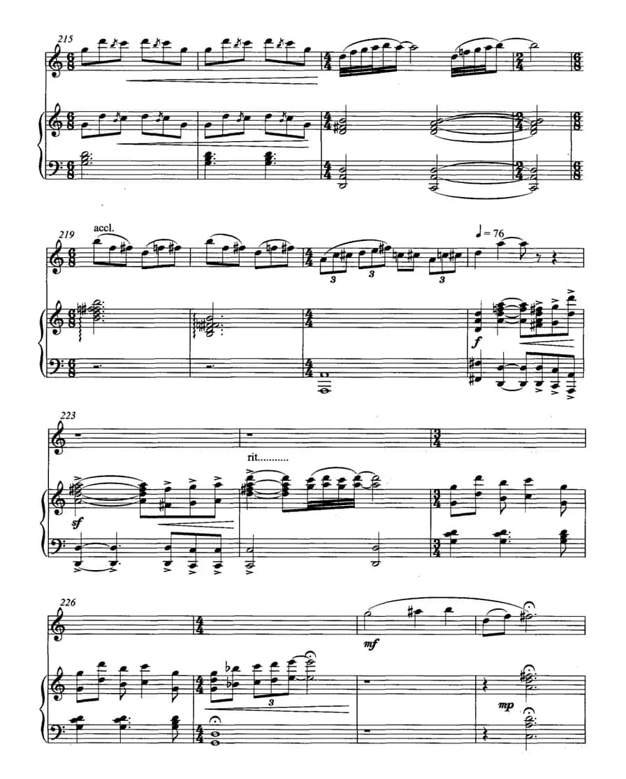 飞歌（笛子协奏曲+钢琴伴奏)P11—2）