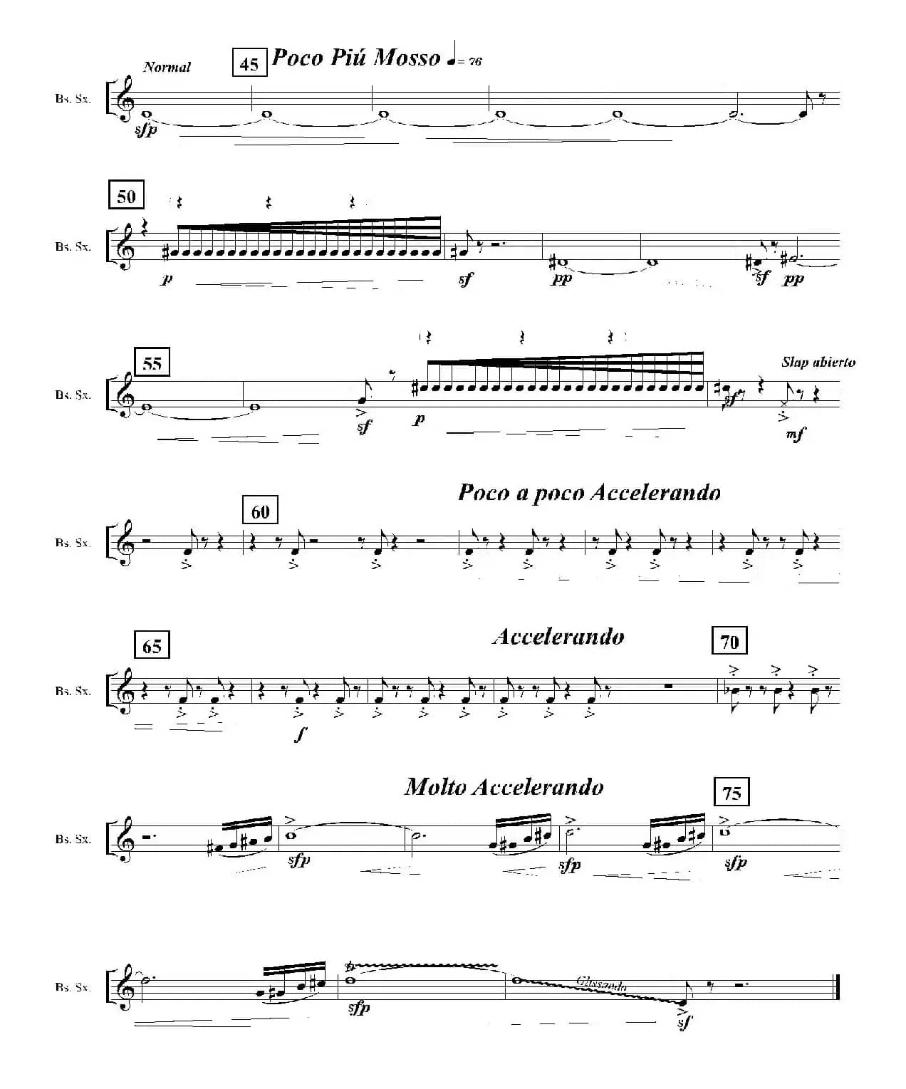 Ingravity（第四乐章）（低音萨克斯分谱）