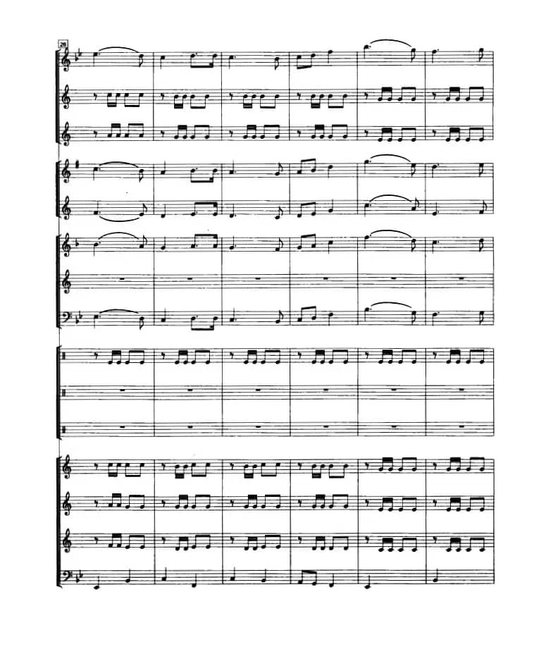 我们是共产主义接班人（管乐合奏总谱）