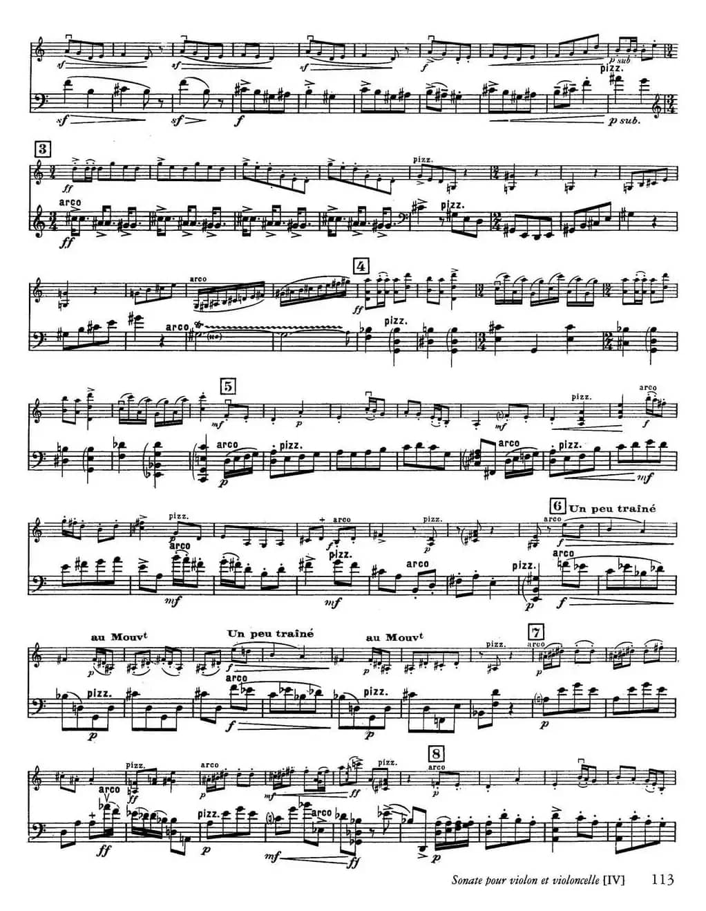 Sonate（小提琴+大提琴）