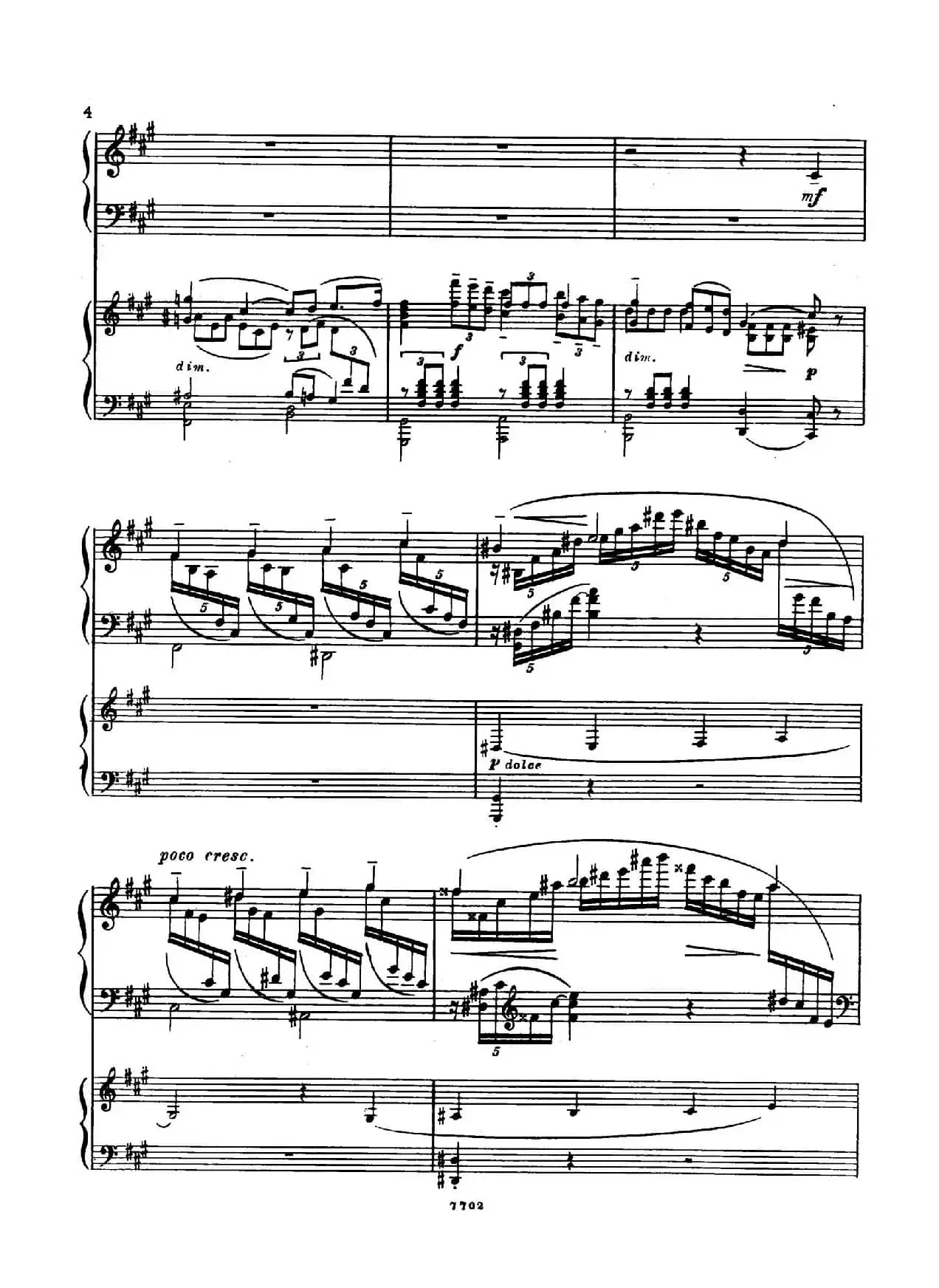 升f小调第一钢琴协奏曲 Op.1（双钢琴版）