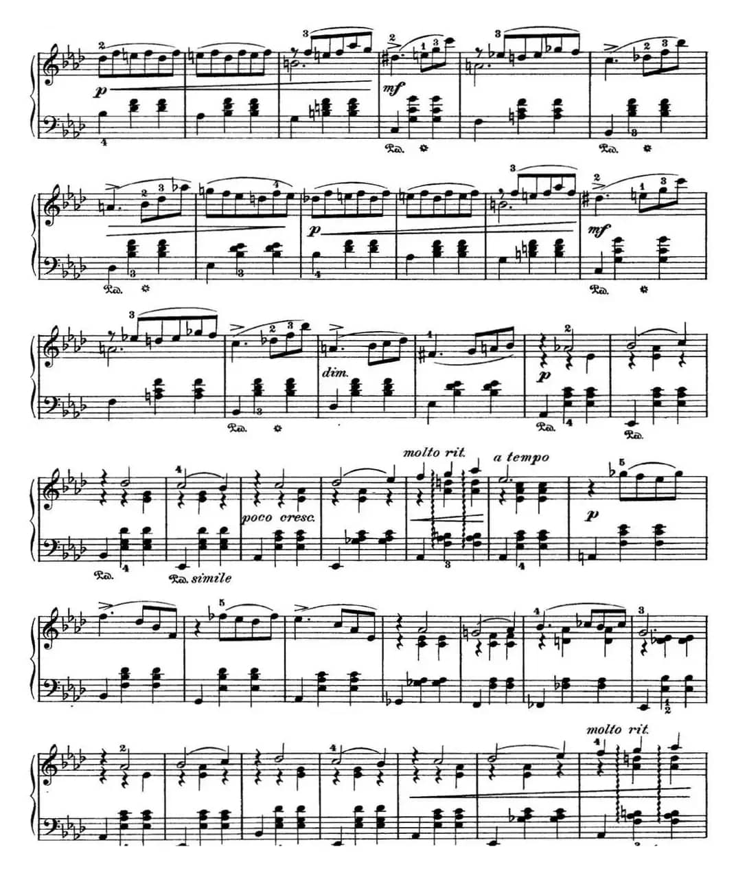 柴可夫斯基 四季 12月 圣诞节 降A大调 Christmas A flat major