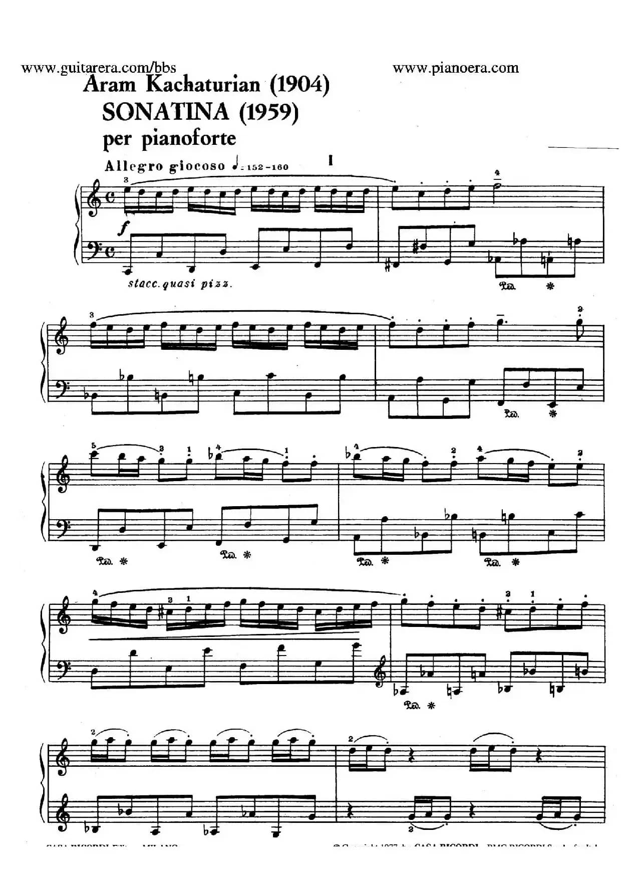 Piano Sonatina in C Major Op.93（C大调钢琴小奏鸣曲·第一乐章）