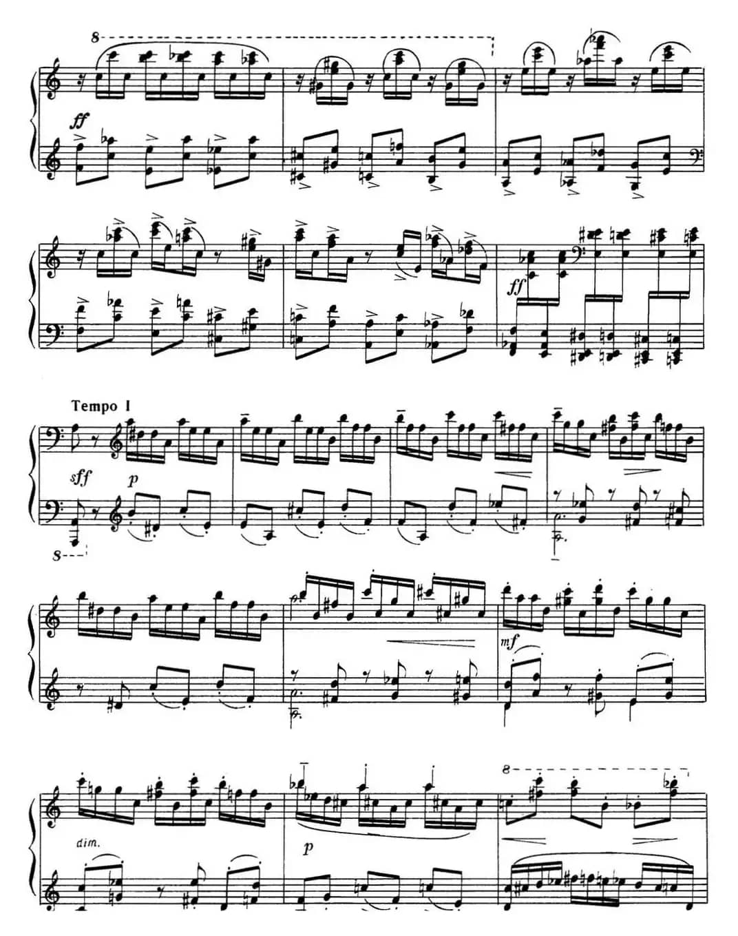 拉赫玛尼诺夫 音画练习曲14或15 Etudes tableaux Op.39 No.6