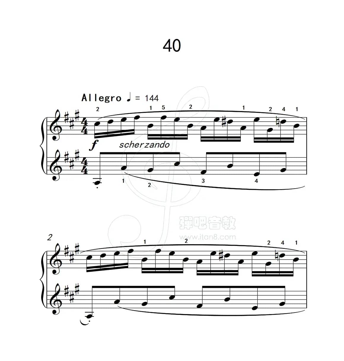 练习曲 40（克拉莫钢琴练习曲60首）