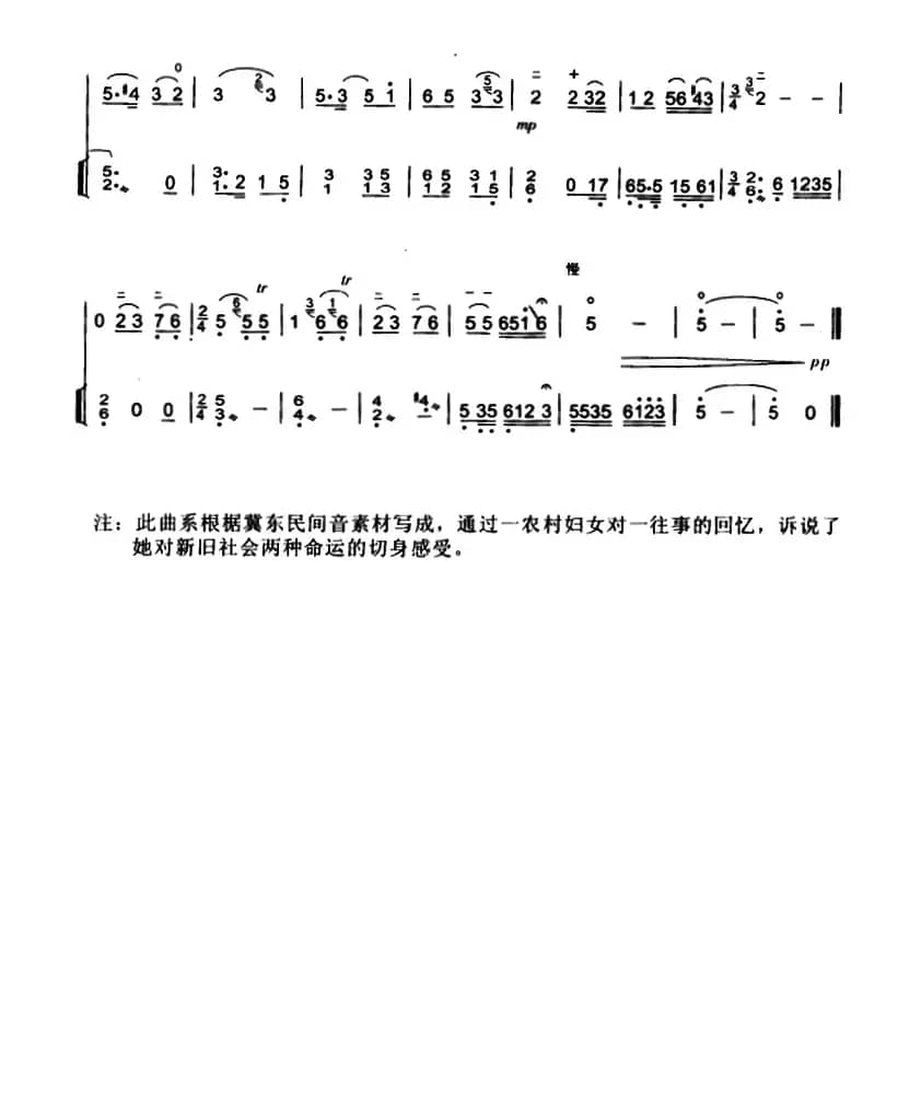 如诉曲（宋国生作曲版、扬琴伴奏谱1）