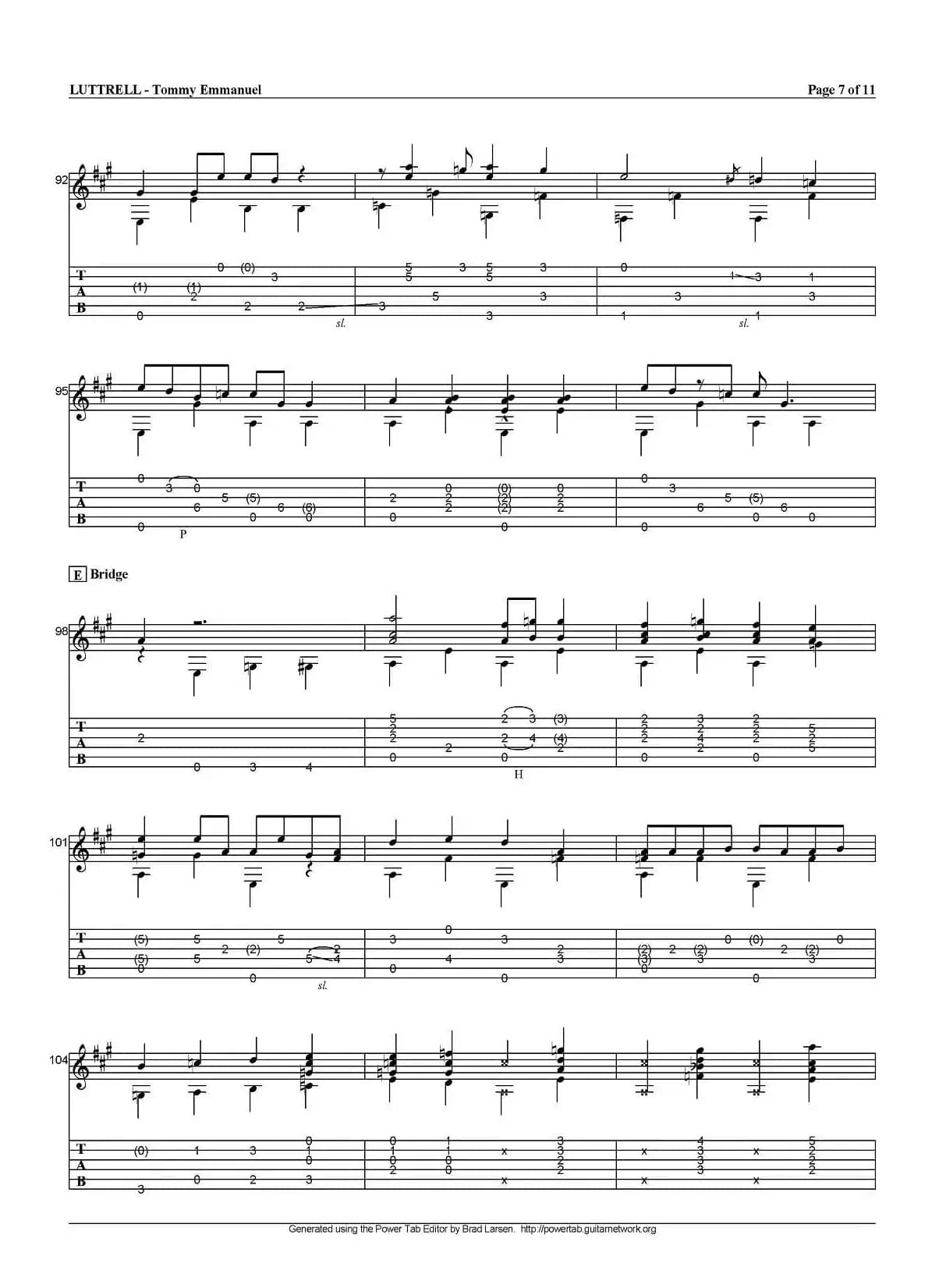 tommy emmanuel：luttrell（指弹吉他）