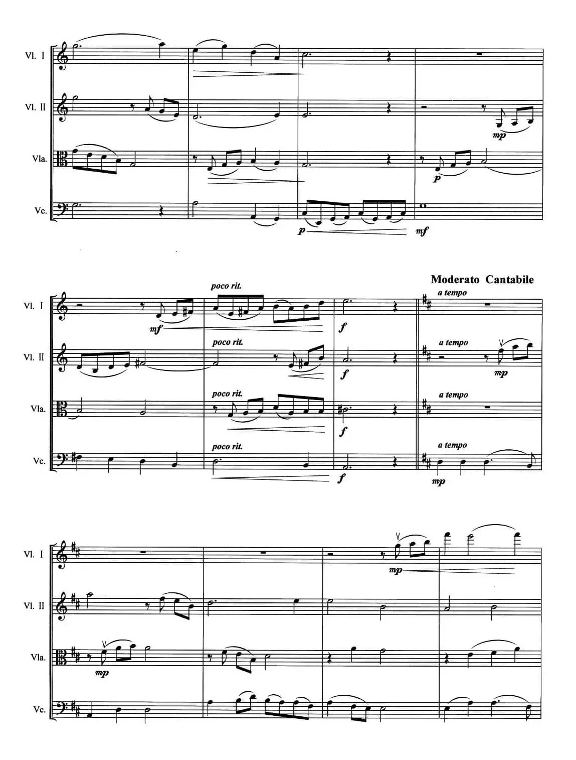 夜月（弦乐四重奏）