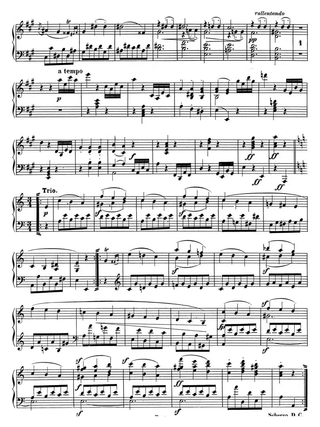 贝多芬钢琴奏鸣曲02 A大调 Op.2 No.2 A major