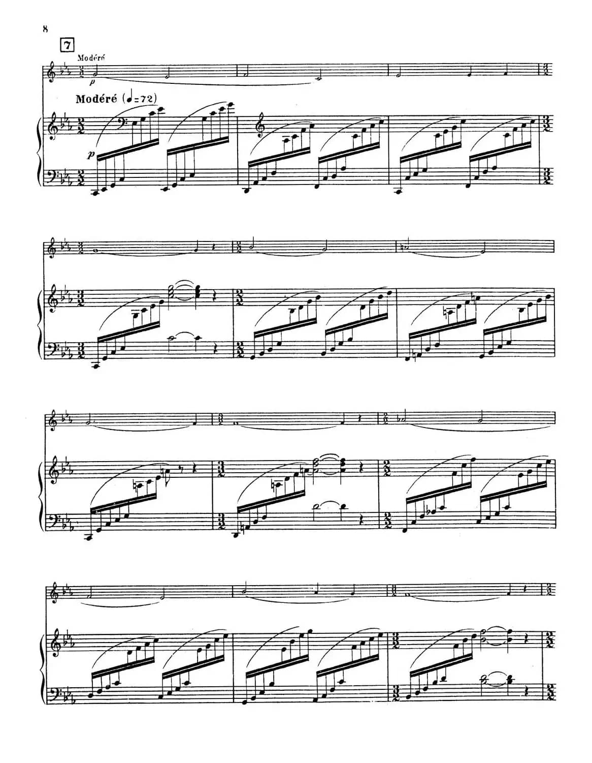 Choral vari Op.55（萨克斯+钢琴伴奏）