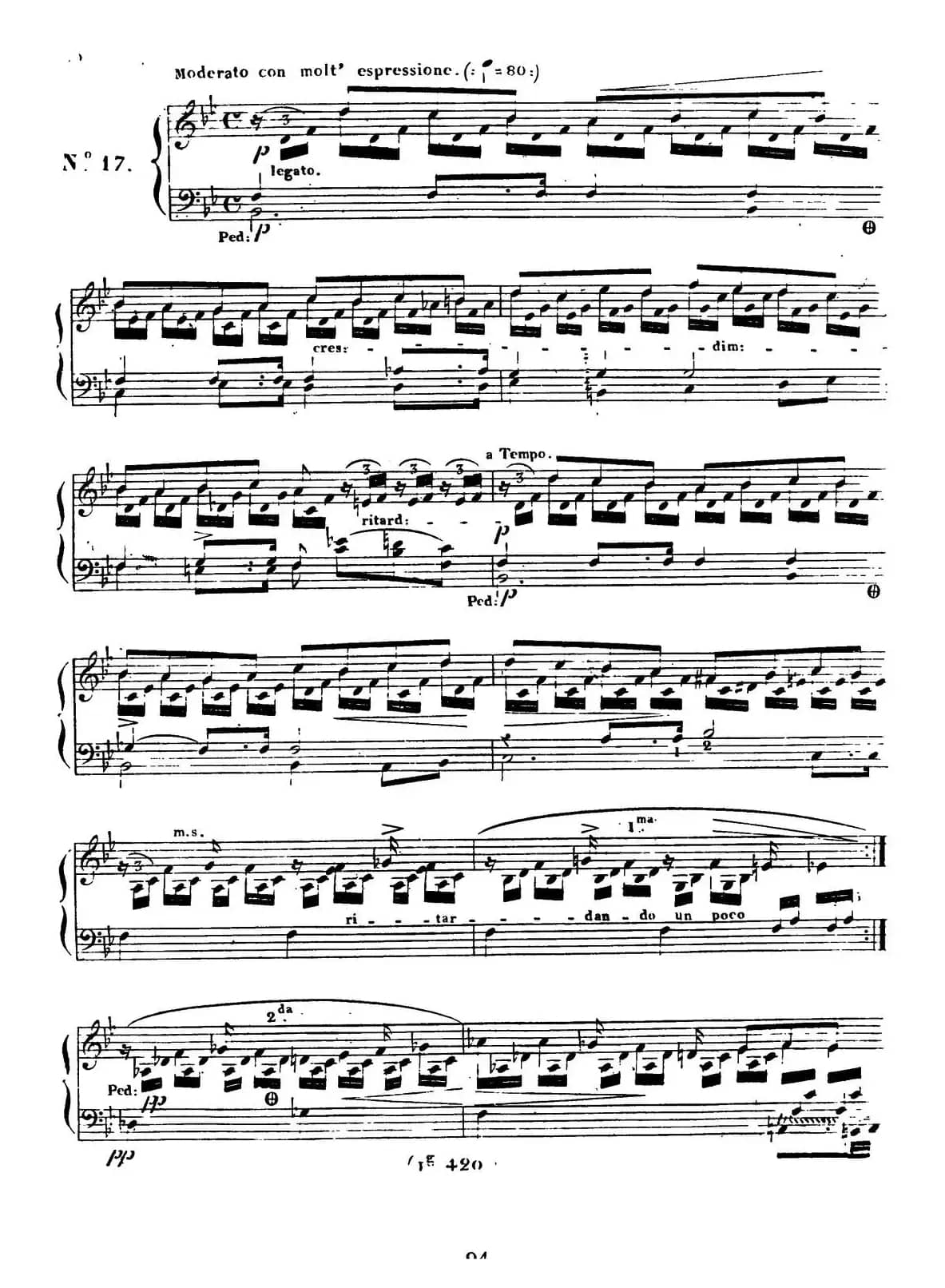 24 Exercices et Preludes Op.21（24首前奏练习曲·17）