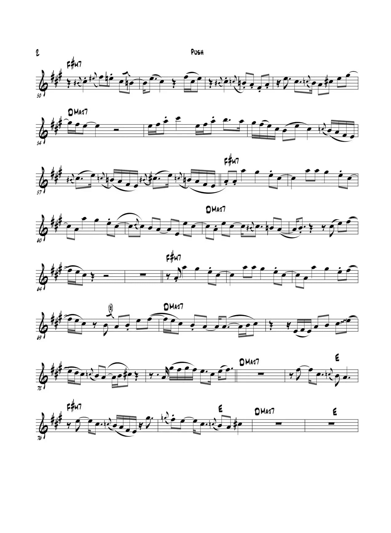 Push（Eb Part）