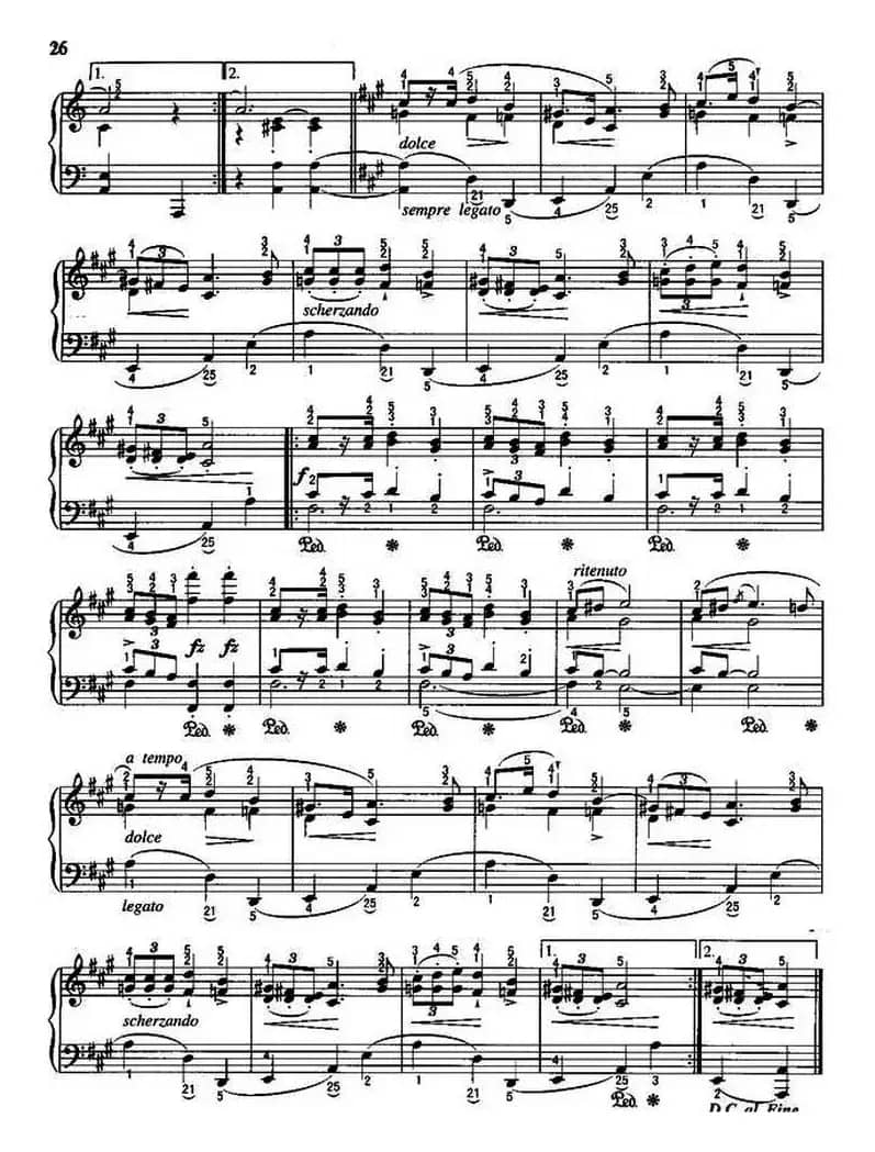 玛祖卡（第5首）