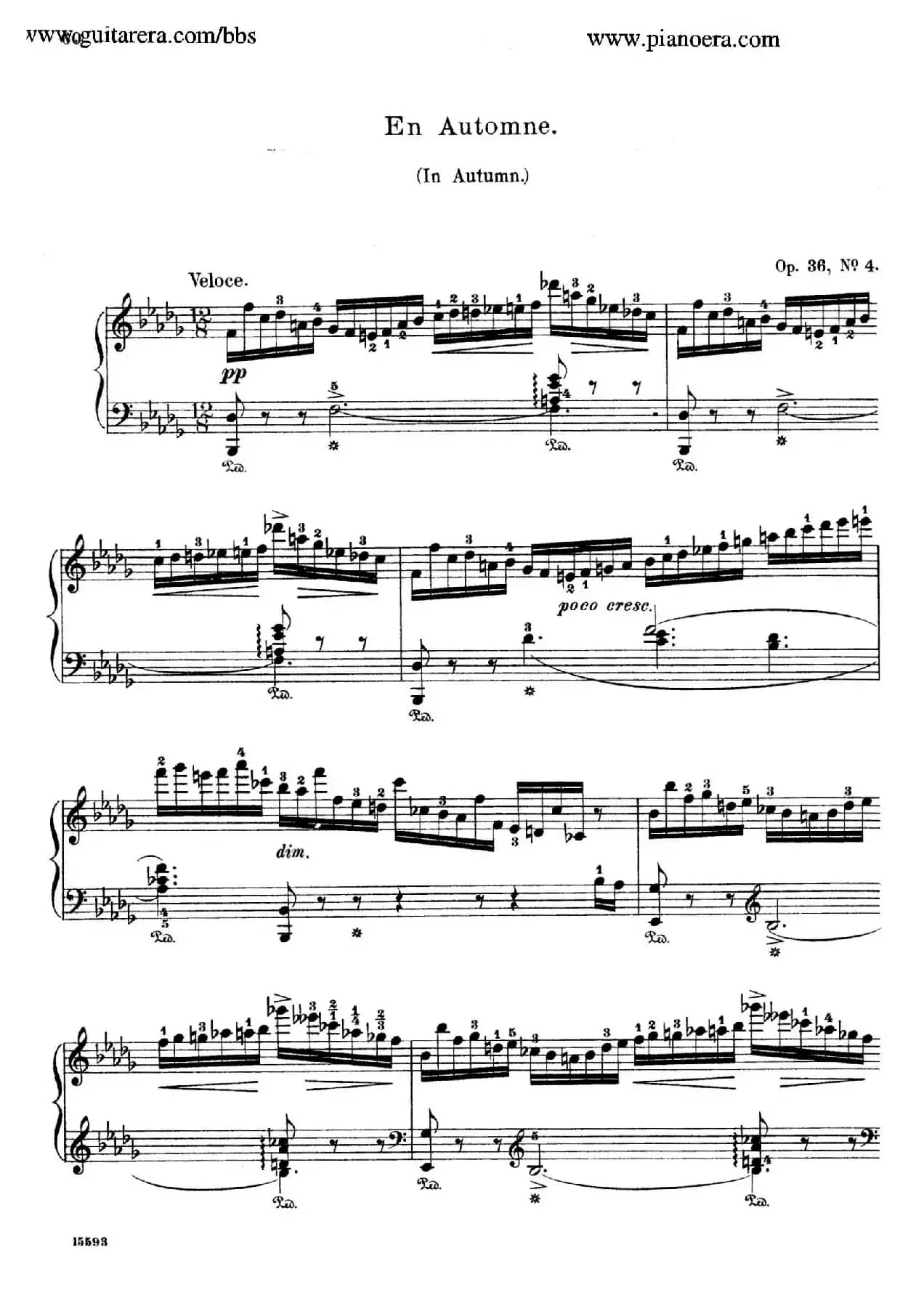 Characteristic Pieces Op.36（8首个性小品·4）