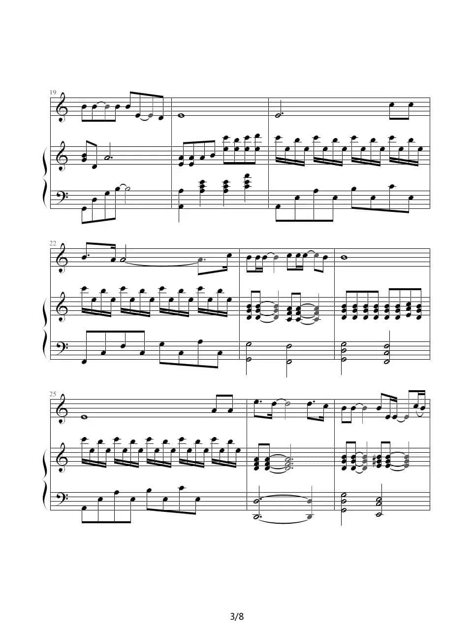 花落（钢琴伴奏谱）