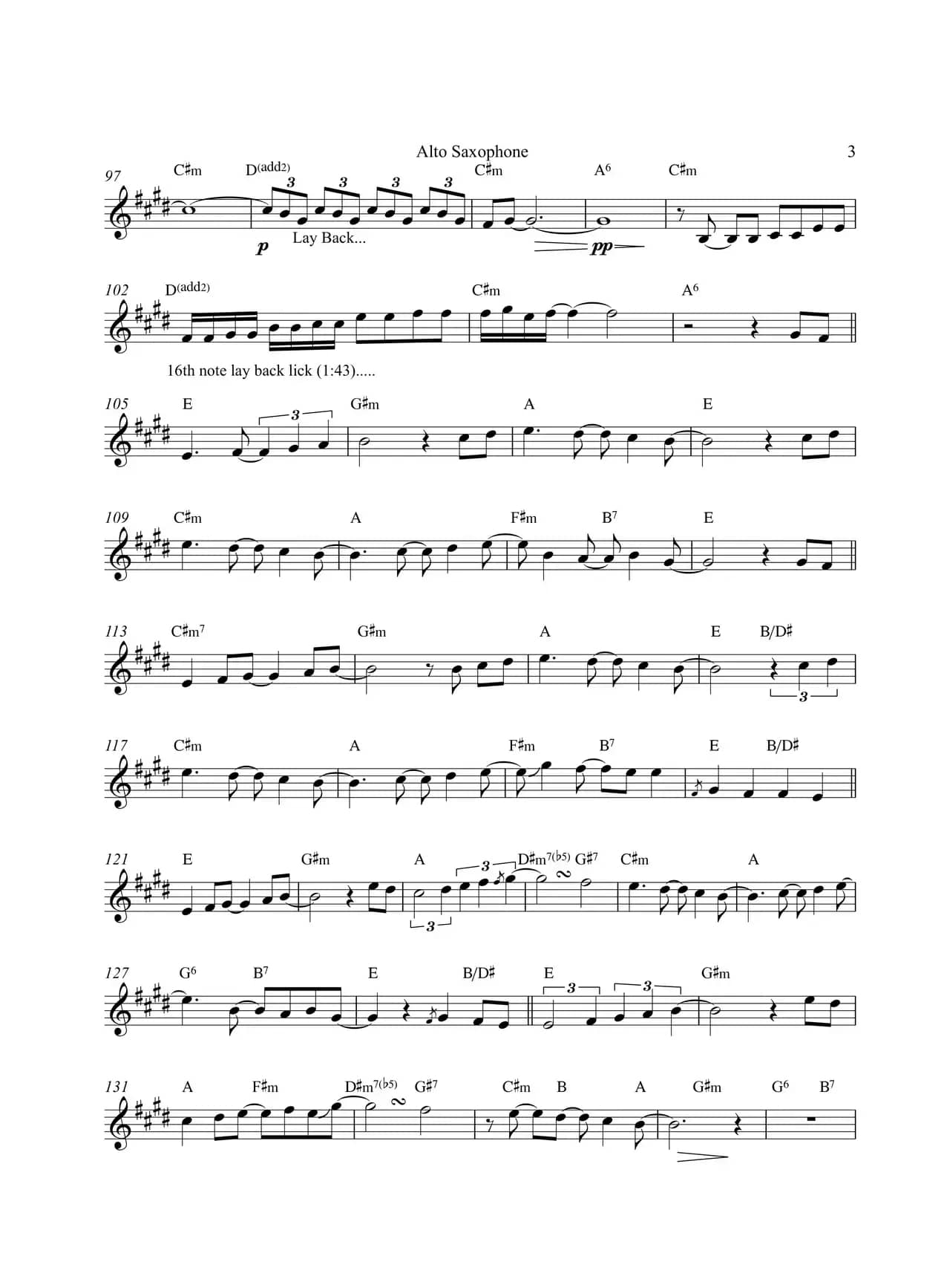 The First Noel（中音萨克斯）